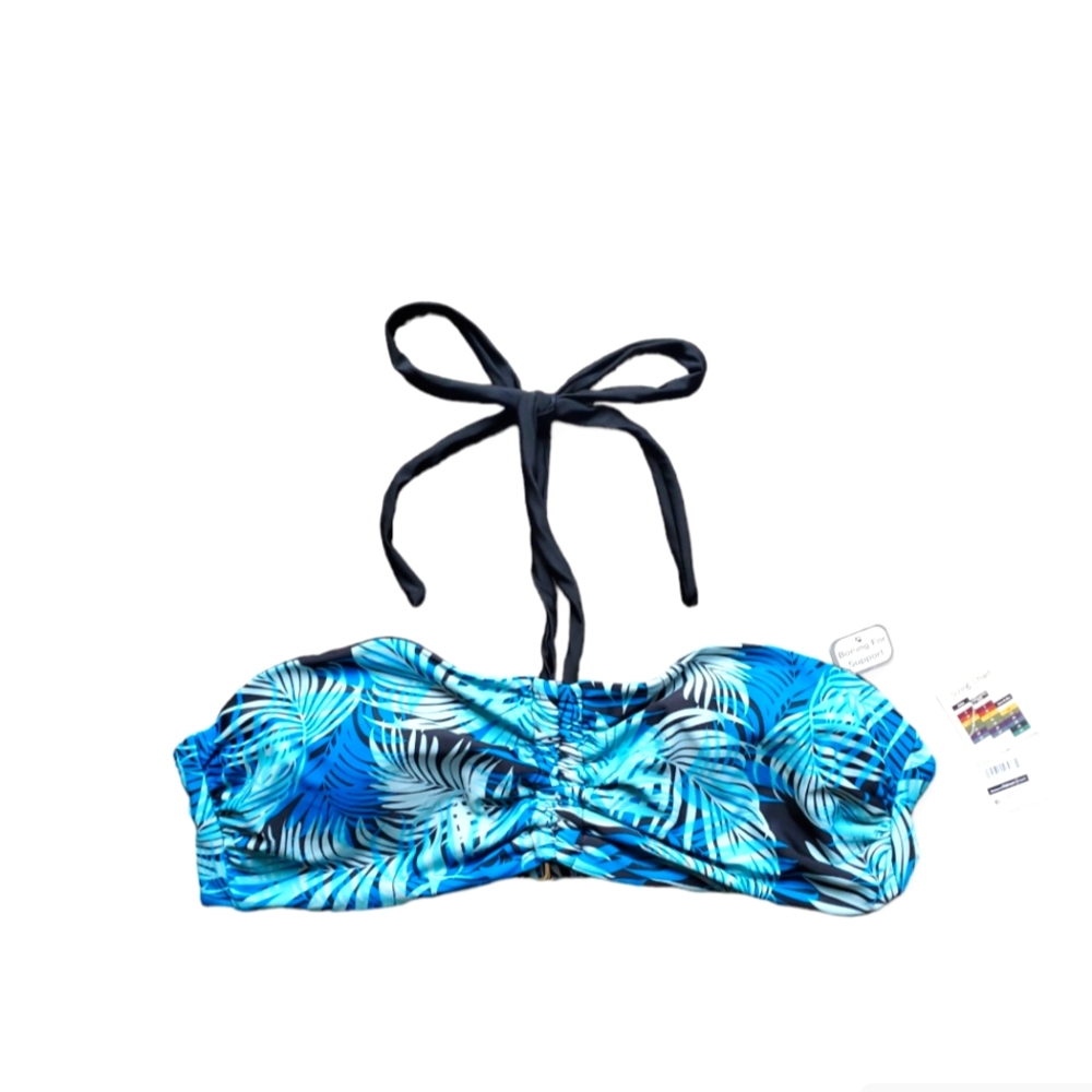 Time and Tru Women's Halter Swim Top Size